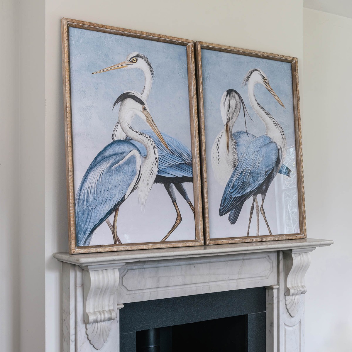 Brookby Set of 2 Framed Stork Wall Art Wall Art One World
