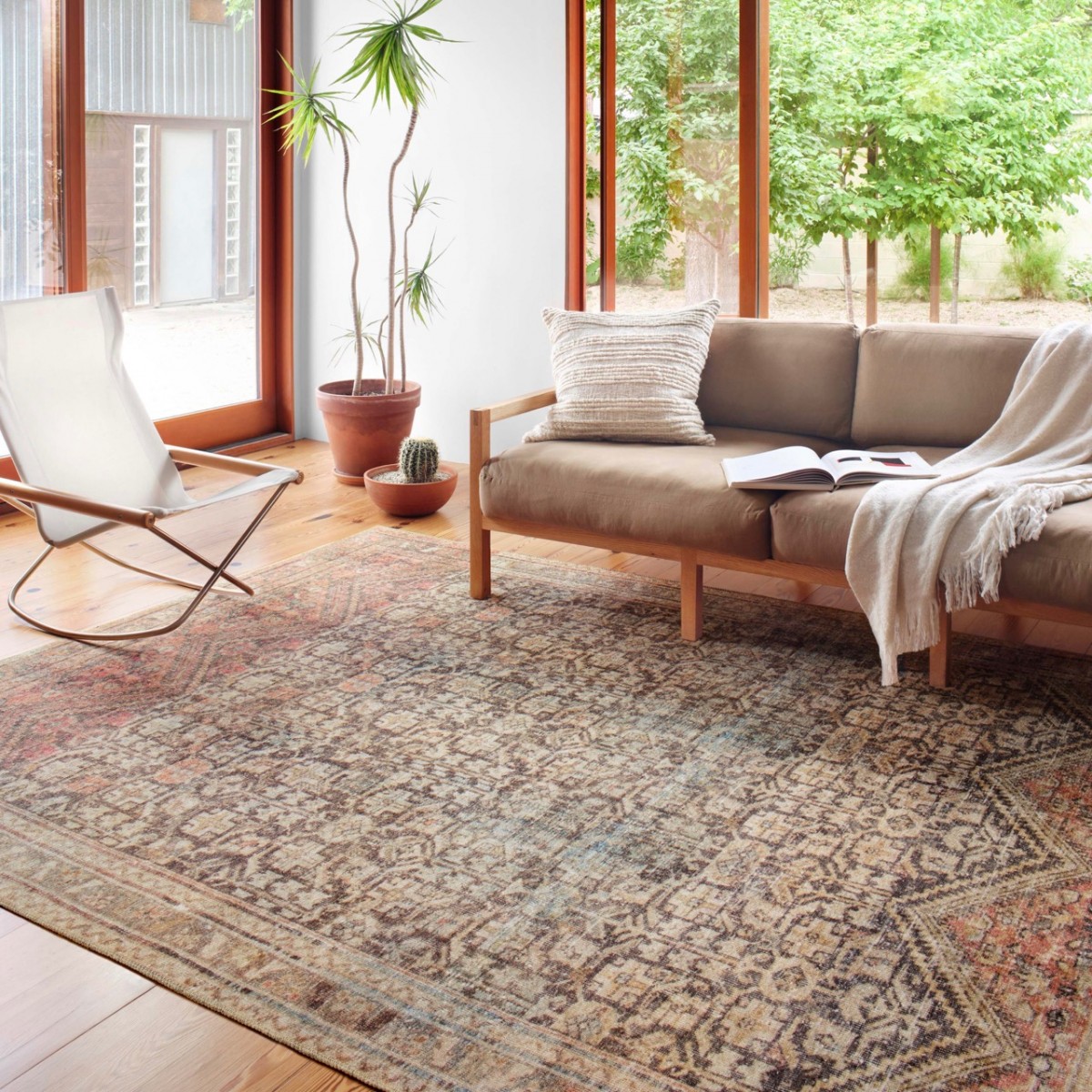 Loloi Loren Charcoal Multi Small Rug Rugs and Throws One World