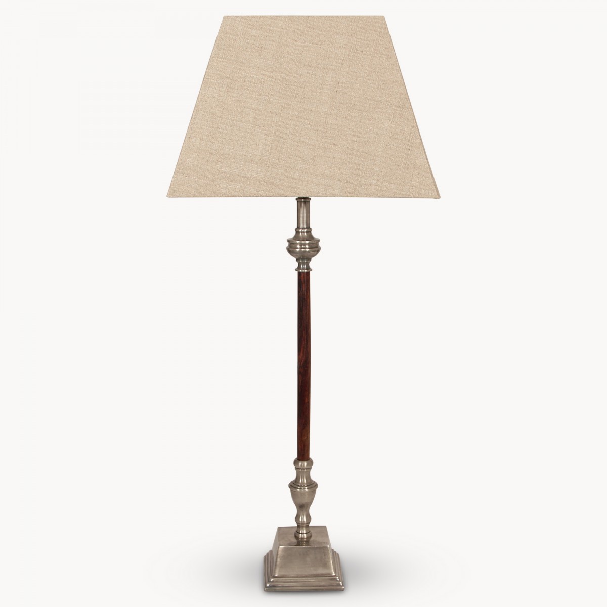 Melville Table Lamp and Natural Linen Shade One World