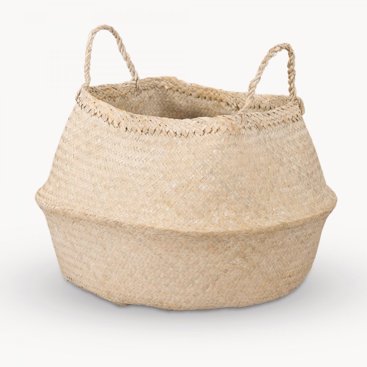 Hatfield Weaved White Basket | Planters, Vases & Baskets | One World