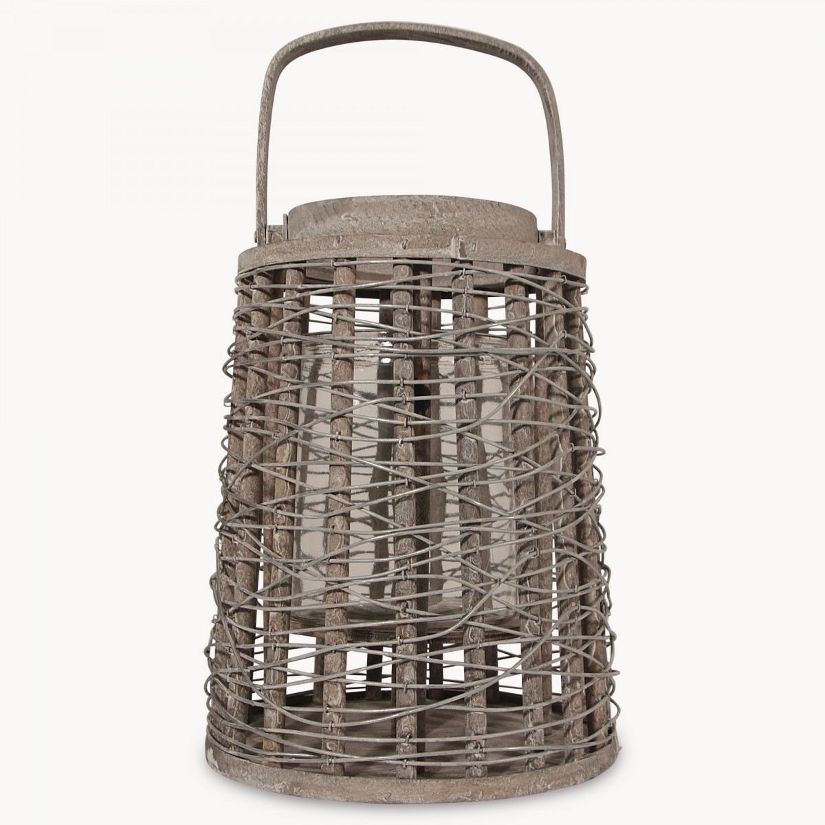 Randwick Tall Round Willow Lantern One World