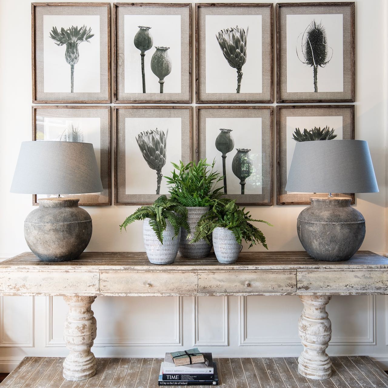 Brookby Set of 4 Framed Poppy Wall Art Wall Art One World