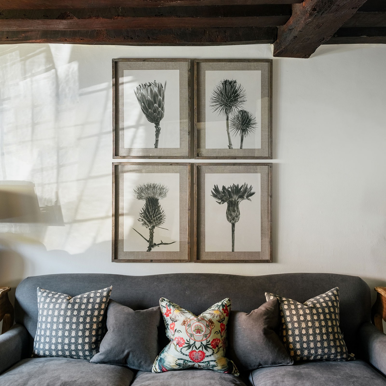 Brookby Set of 4 Framed Poppy Wall Art Wall Art One World