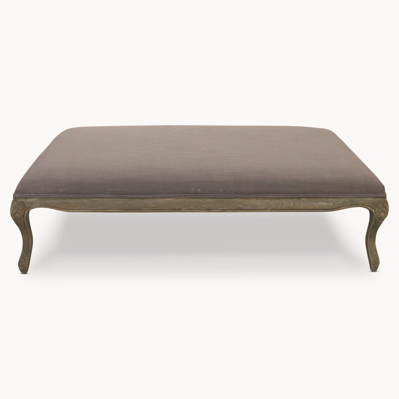 St James Grey Padded Coffee Table Tables One World