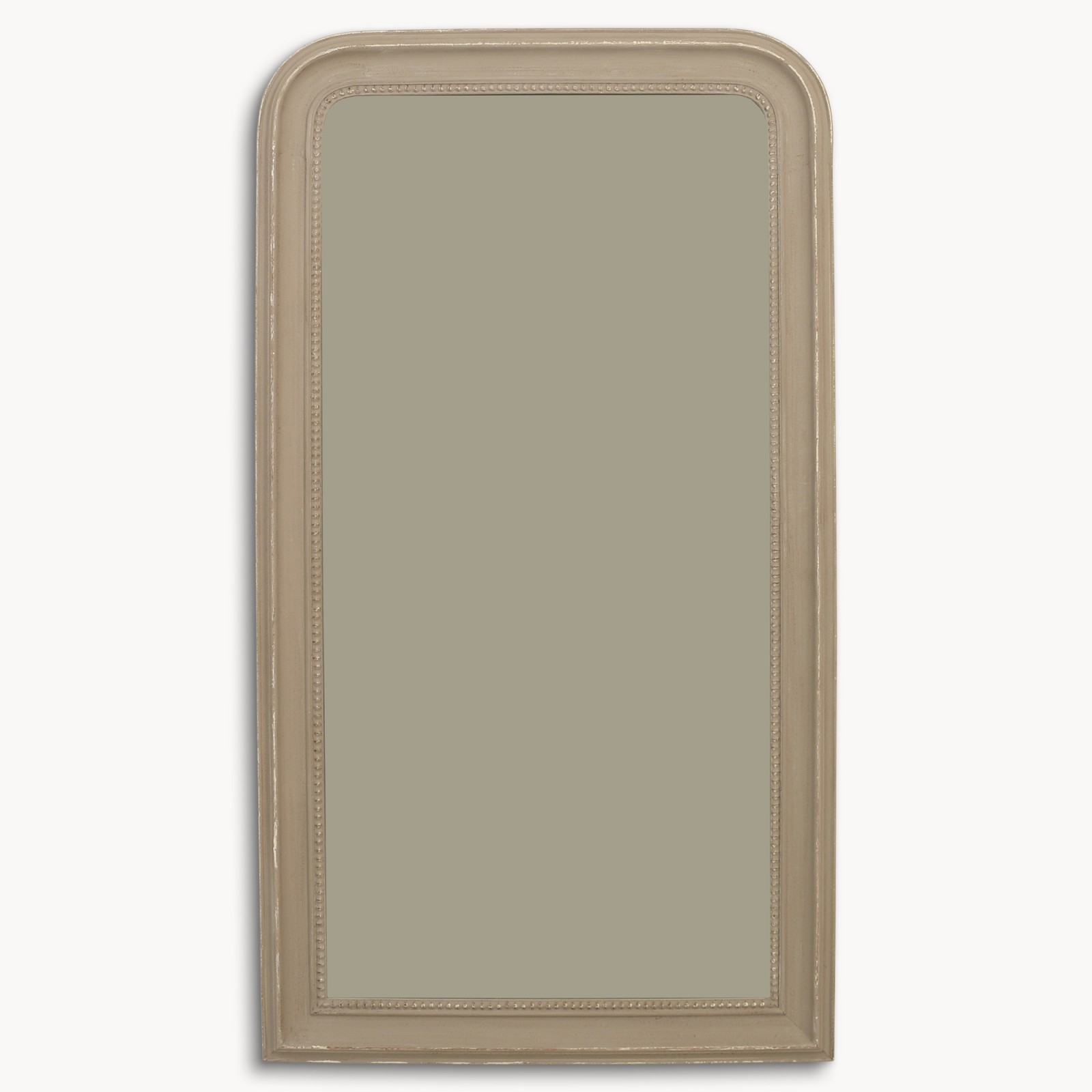 Wilton Grey Distressed Beaded Edge Mirror One World