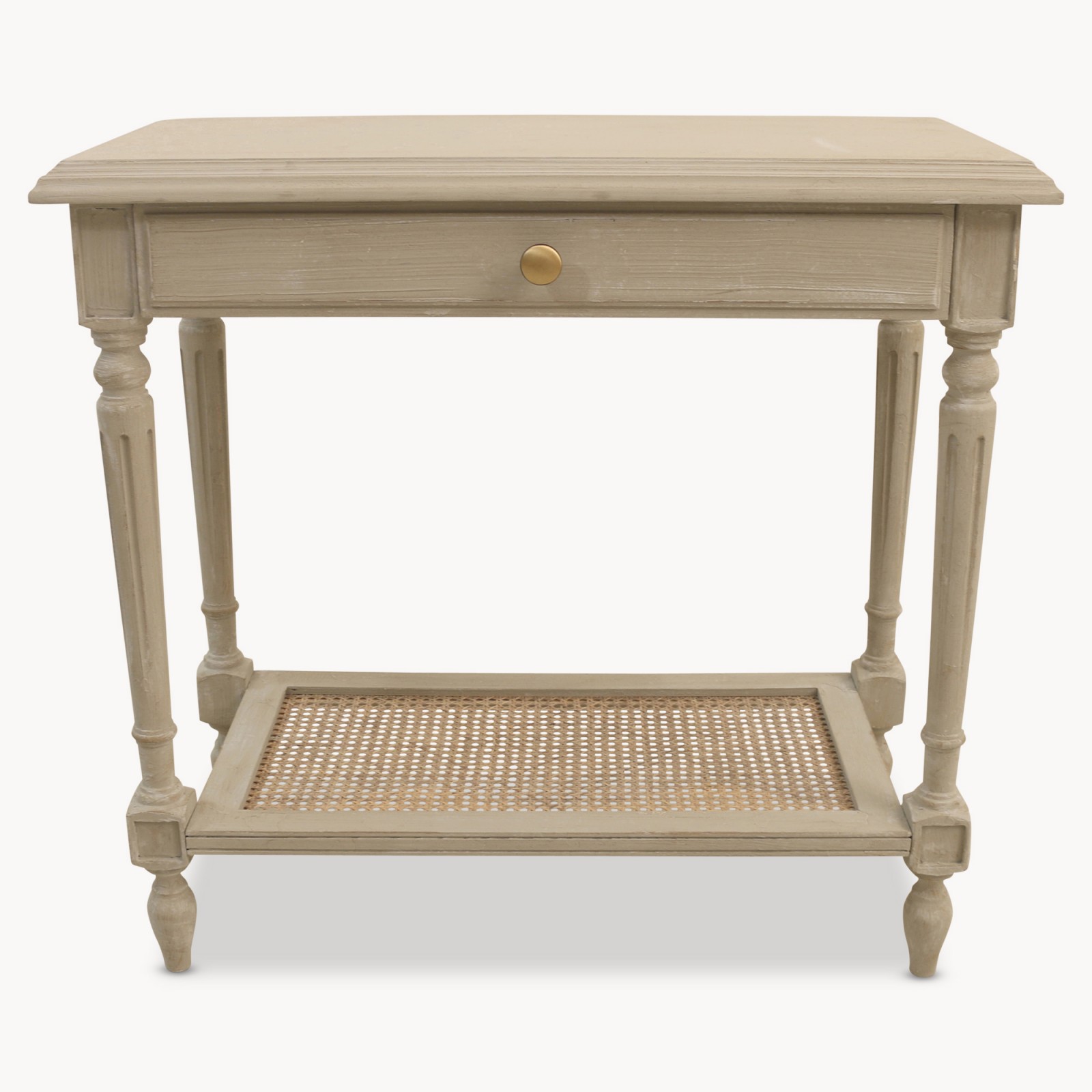 Wilton Grey Side Table with Drawer Tables One World