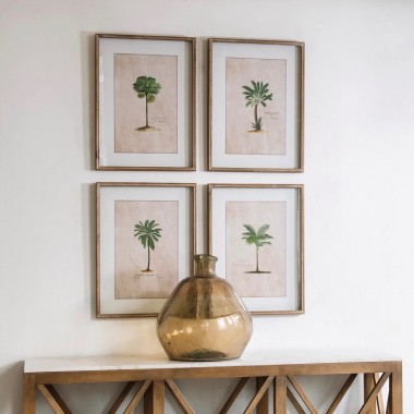 Ashmore Set of 4 Tropical Framed Prints | One World