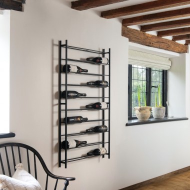 Wood and iron wine rack online
