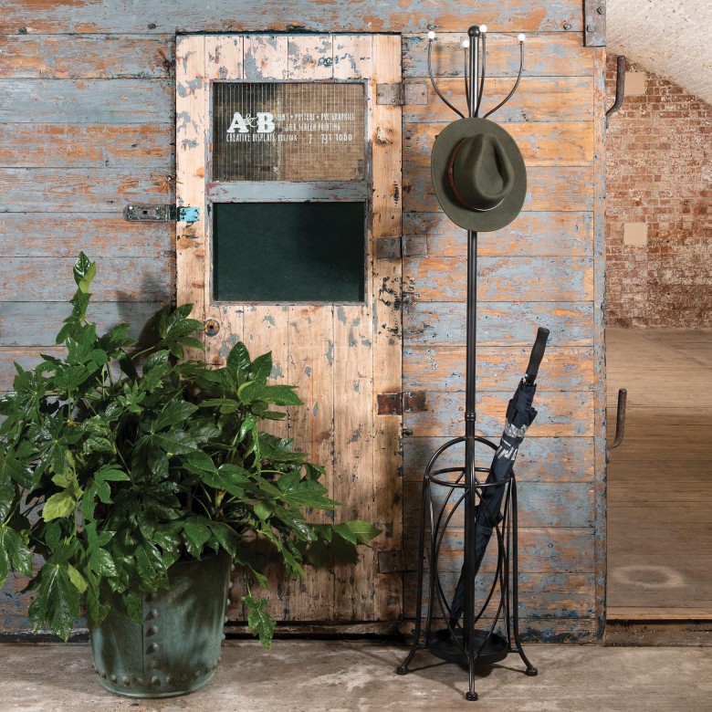Avondale Iron Coat Stand Hooks & Clocks One World