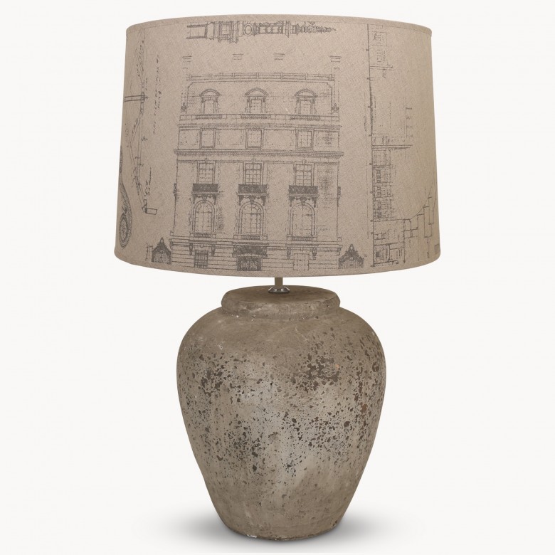 Birkdale Stone Lamp And Shade One World