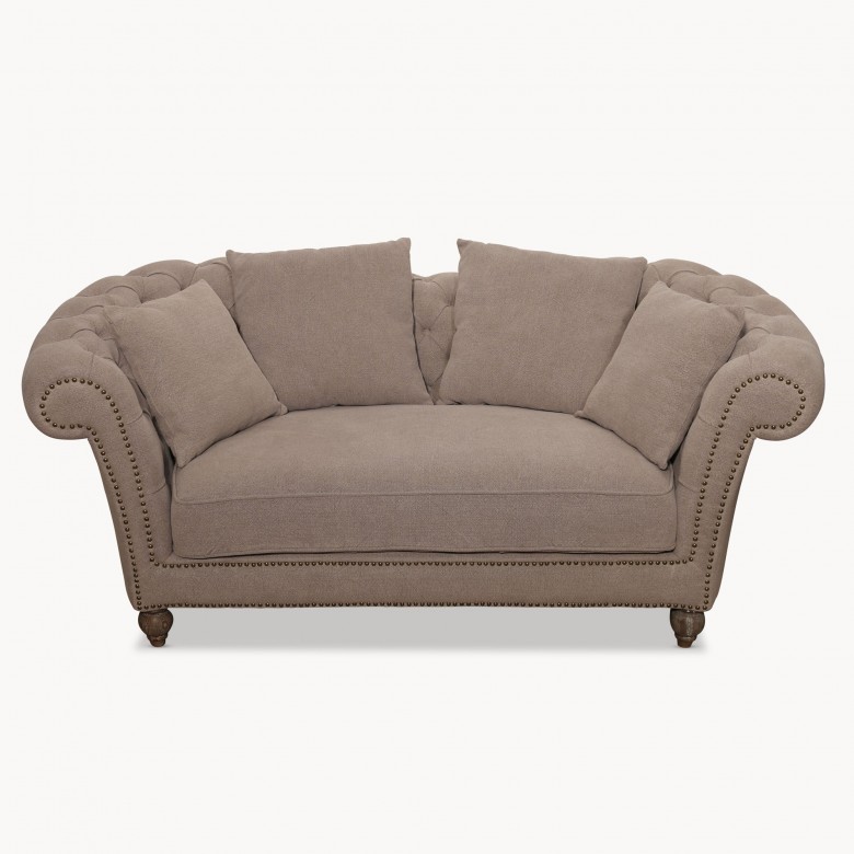 Caversham Two Seater Sofa With Wooden Legs