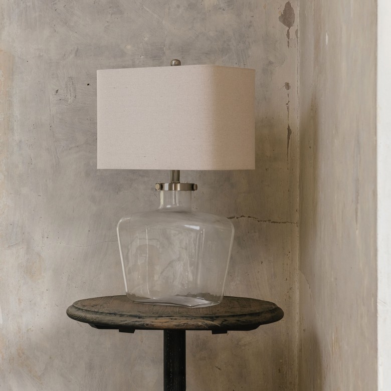 Clifton Fillable Glass Table Lamp