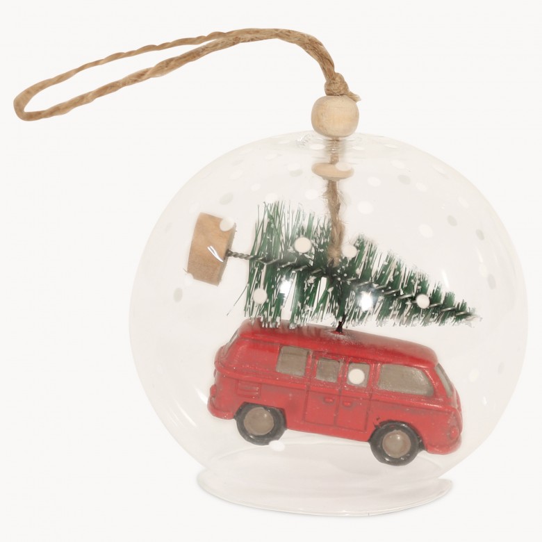 Goodwood Van with Christmas Tree Bauble One World