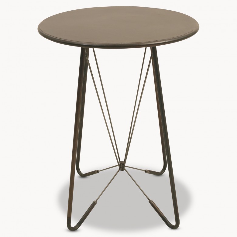 Granville Round Medium Metal Table Tables One World