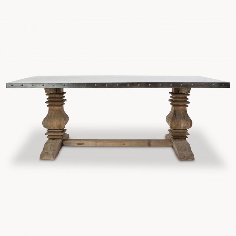Kingsland Metal Top Dining Table One World