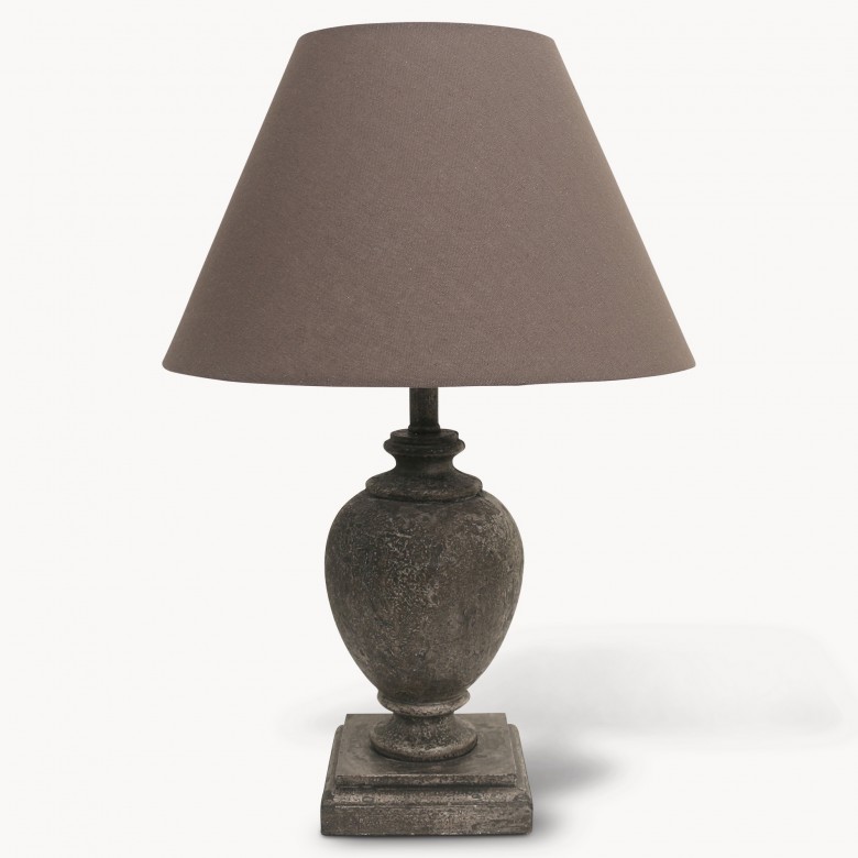 Mowbray Dark Grey Lamp with Charcoal Shade One World