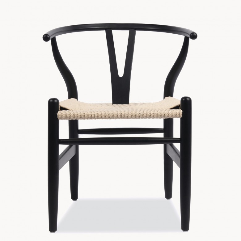 Sandhurst Black Wishbone Dining Chair Seating One World