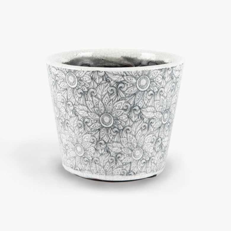 Seaford Black Botanical Pot Planters, Vases & Baskets One World