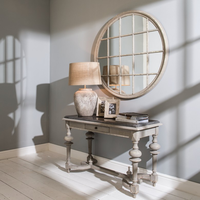 Woodcroft Stone Top Console Table Tables One World