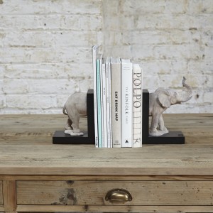 Elephant bookend