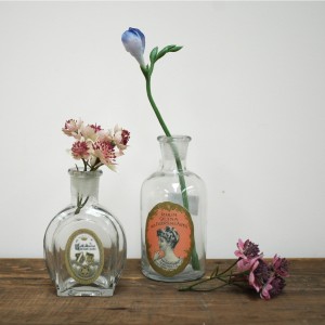 vintage style glass perfume bottles