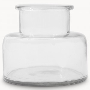 Albany glass squat bottle vase