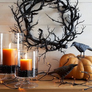 create a creepy wreath