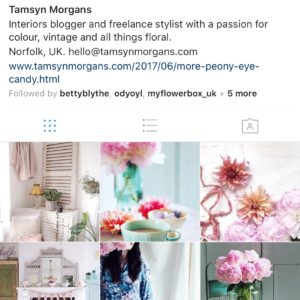 Tamsyn Morgan Instagram profile