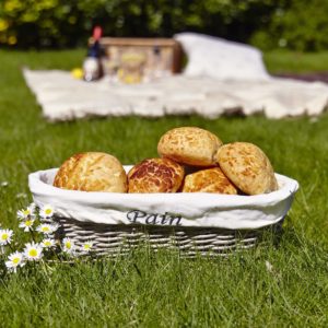 Bread rolls in bread basket