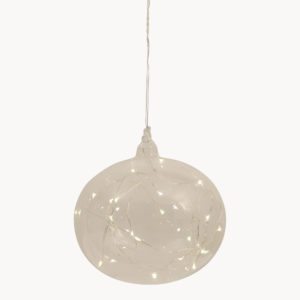 Goodwood Small LED Glass Bauble 