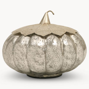 Silver Glass Pumpkin