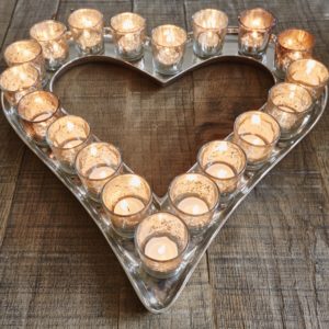 Heart Votive Tray 