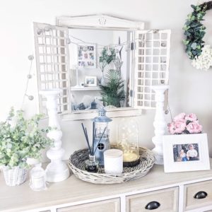 Foliage, wreaths, flowers - as styled by @behind_door_28, feat. one of our wicker baskets as a centrepiece.