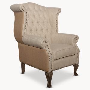 Beige arm chair