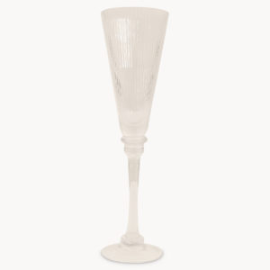 Ribbed champagne flute