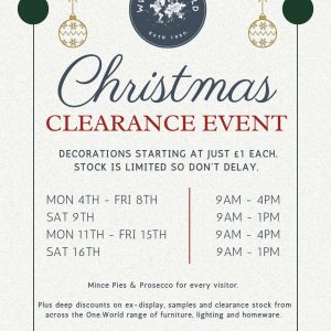 Christmas Clearance Event at One.World