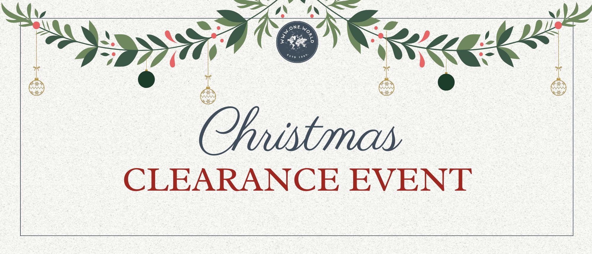 Christmas Clearance Event at One.World